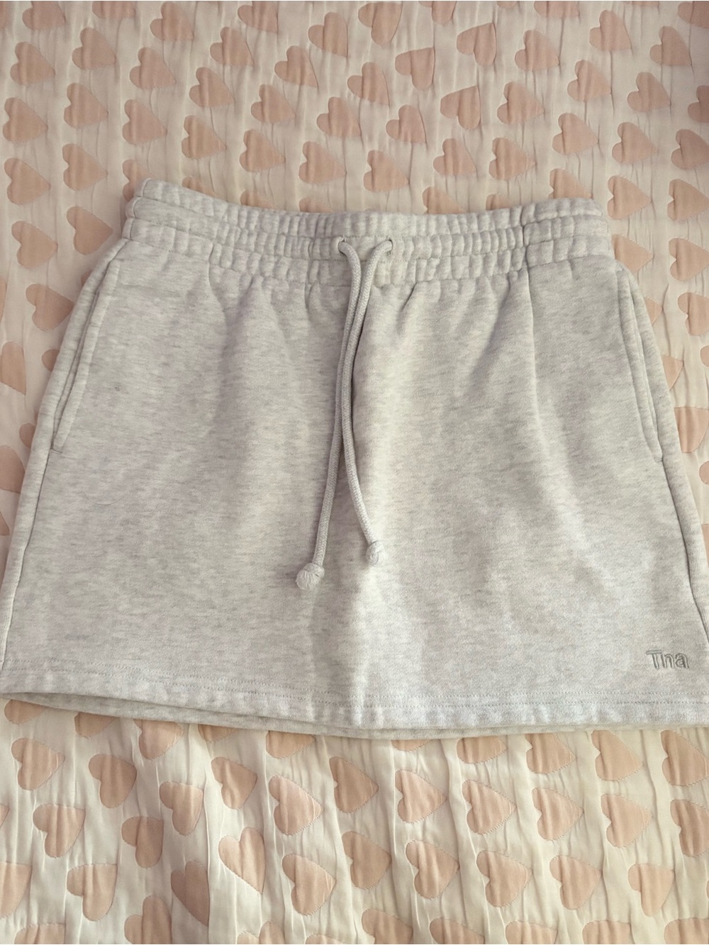 TNA Light Gray Women’s Drawstring Skirt